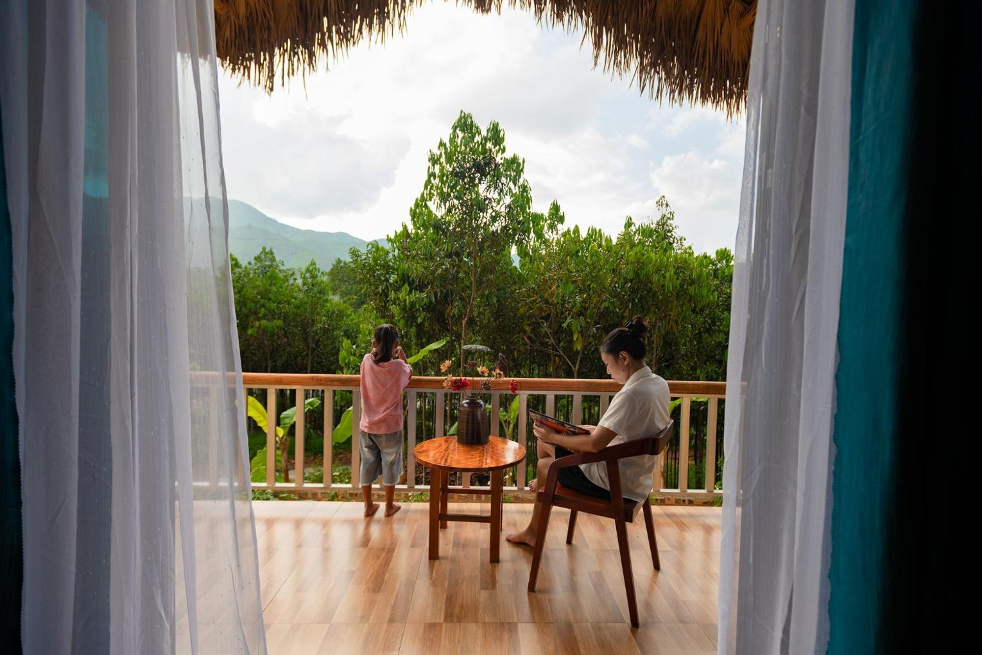 Cinnamon Eco Lodge Nam Hoac Exterior foto
